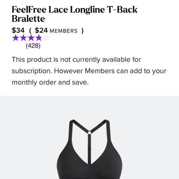 New Meundies long line bralette size S - Picture 2 of 2
